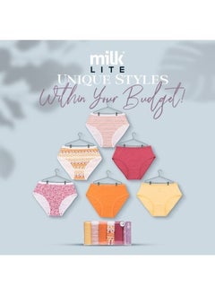 Under wear Brief  Lite - For Women  - Multicolour - Pack of 6 - Size M