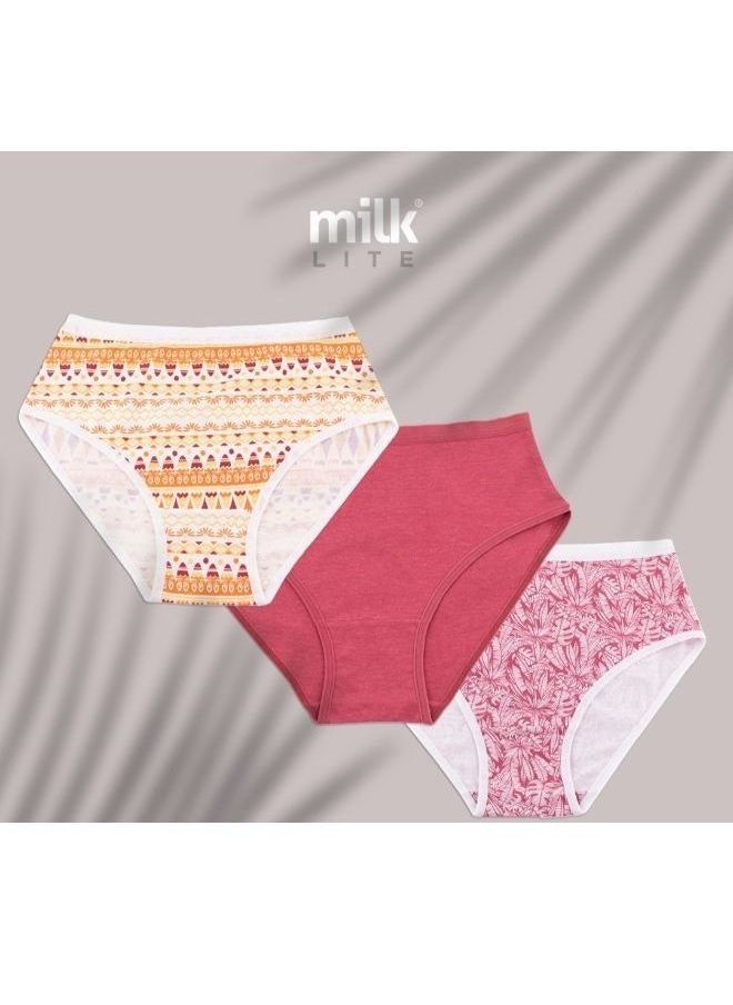 Milk - Under wear Brief  Lite - For Women  - Multicolour - Pack of 6 - Size M - Image 1