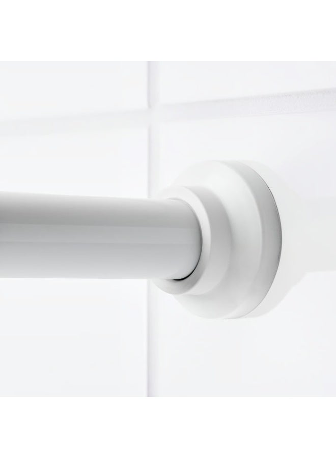 Baitique Extendable Shower Curtain Rod, Spring Tension, White, 70-120 cm - Image 2