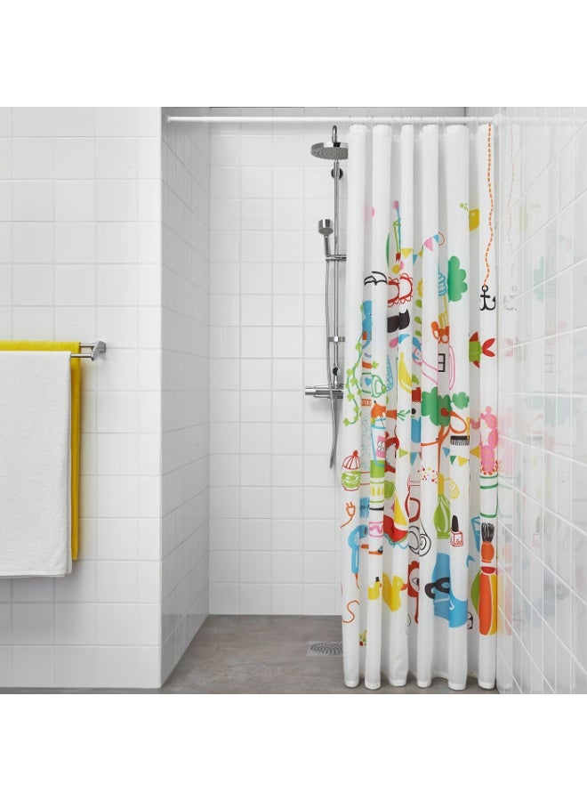 Baitique Extendable Shower Curtain Rod, Spring Tension, White, 70-120 cm - Image 5