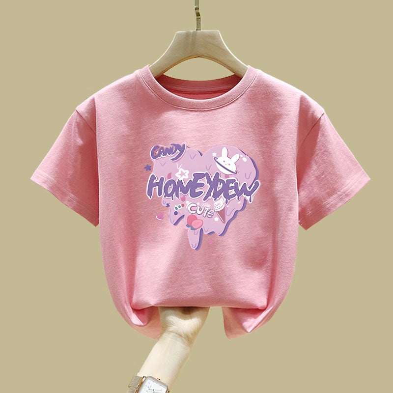 2316# Children'S Clothing Summer Cotton Short Sleeve T-Shirt Girls Explosions Boys Casual Summer Cartoon Half Sleeve - Image 3