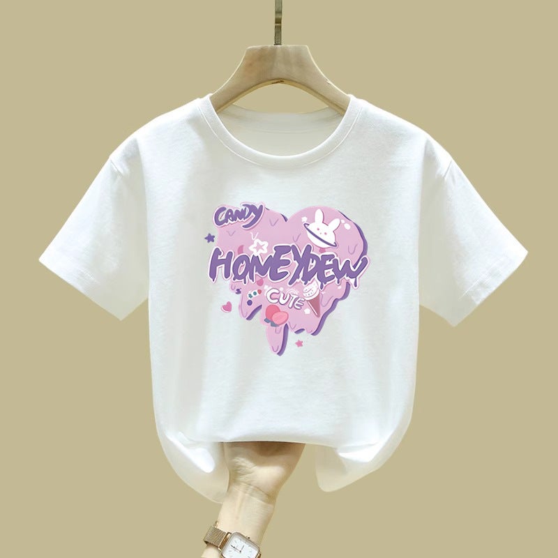 2316# Children'S Clothing Summer Cotton Short Sleeve T-Shirt Girls Explosions Boys Casual Summer Cartoon Half Sleeve - Image 4