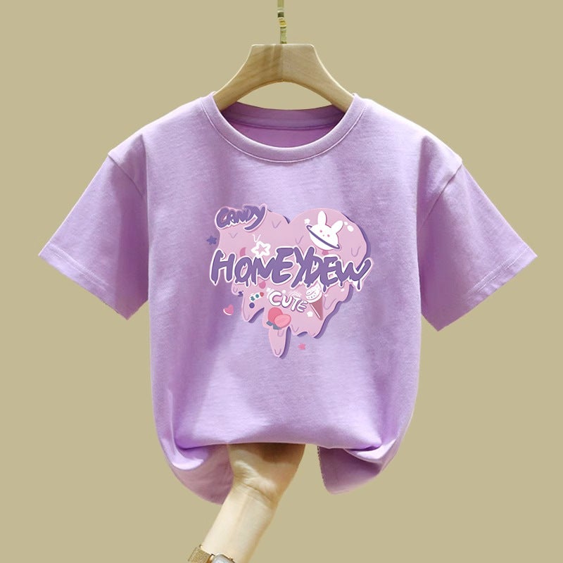 2316# Children'S Clothing Summer Cotton Short Sleeve T-Shirt Girls Explosions Boys Casual Summer Cartoon Half Sleeve - Image 2