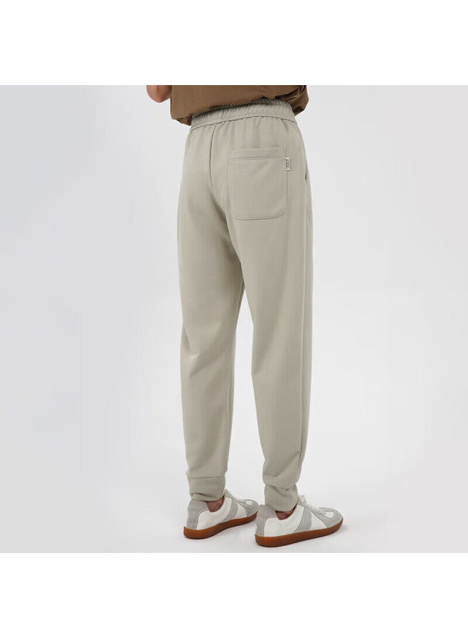 Markless Men's Autumn Winter Loose Casual Pants Solid Color Jogger Pants Clb2894m Milk Apricot Xxl - Image 2