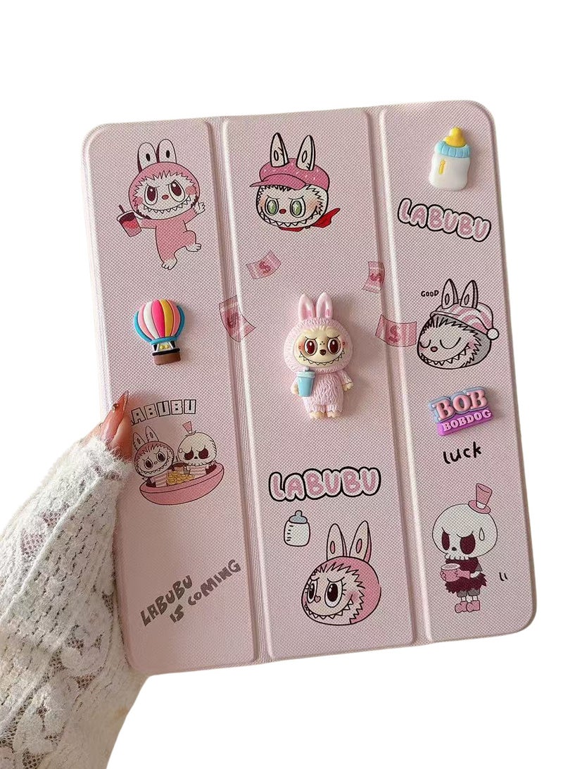 Cases Cartoon 3D Silicon Flip Cover For iPad 10th Generation 2022 A16-2025 10.9 Inch, iPad 10 Case Funda Case Model A2696,A2757,A2777 Cover with Pencil Holder For Kids