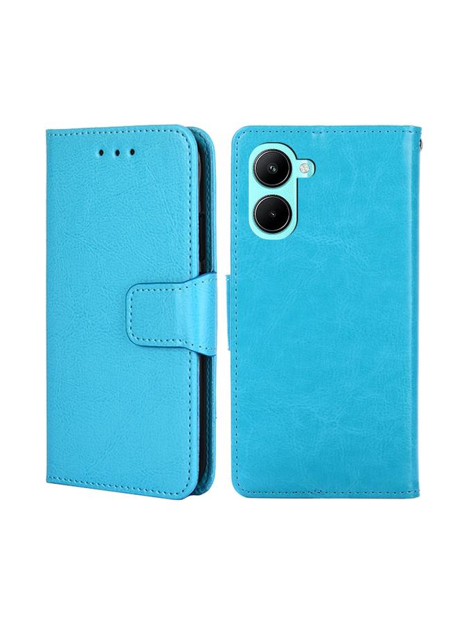S-TOP Case For Realme C33 4G Crystal Texture Leather Phone Case - Image 1