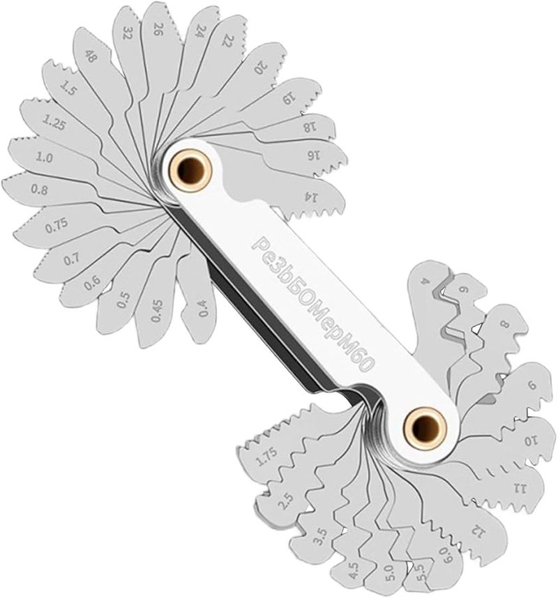 مجموعة قياس براغي صناعية 40 قطعة للتطبيقات الاحترافية والهواة، أداة قياس دقيقة - Image 2