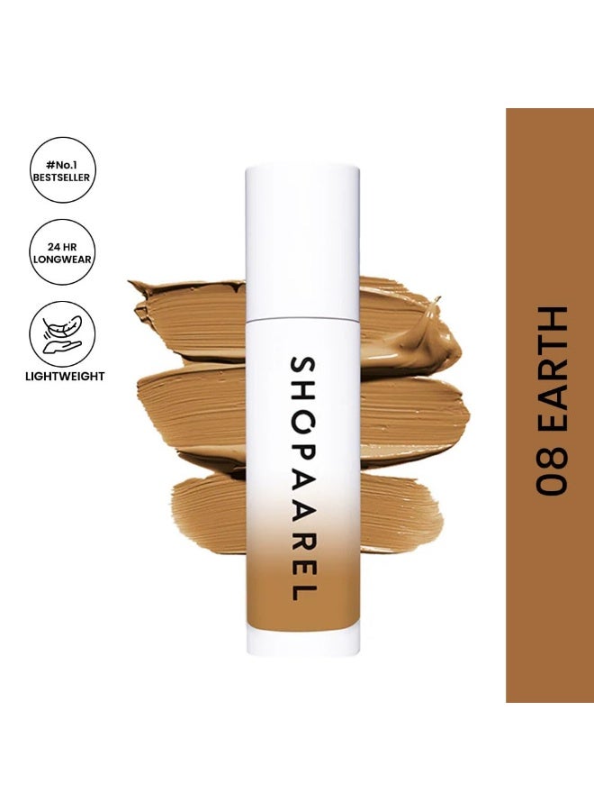 Shopaarel Full Coverage Blendable Semi Matte Miracle Skin Foundation Cream for All Skin Type (08 Earth) - Image 4