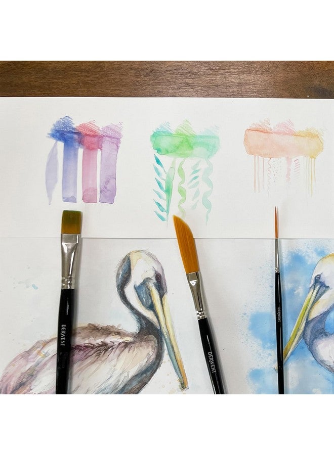 Derwent Technique Brush Set with 6 Assorted Brush Designs - Image 4