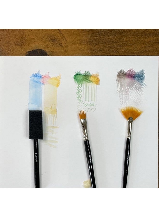 Derwent Technique Brush Set with 6 Assorted Brush Designs - Image 5