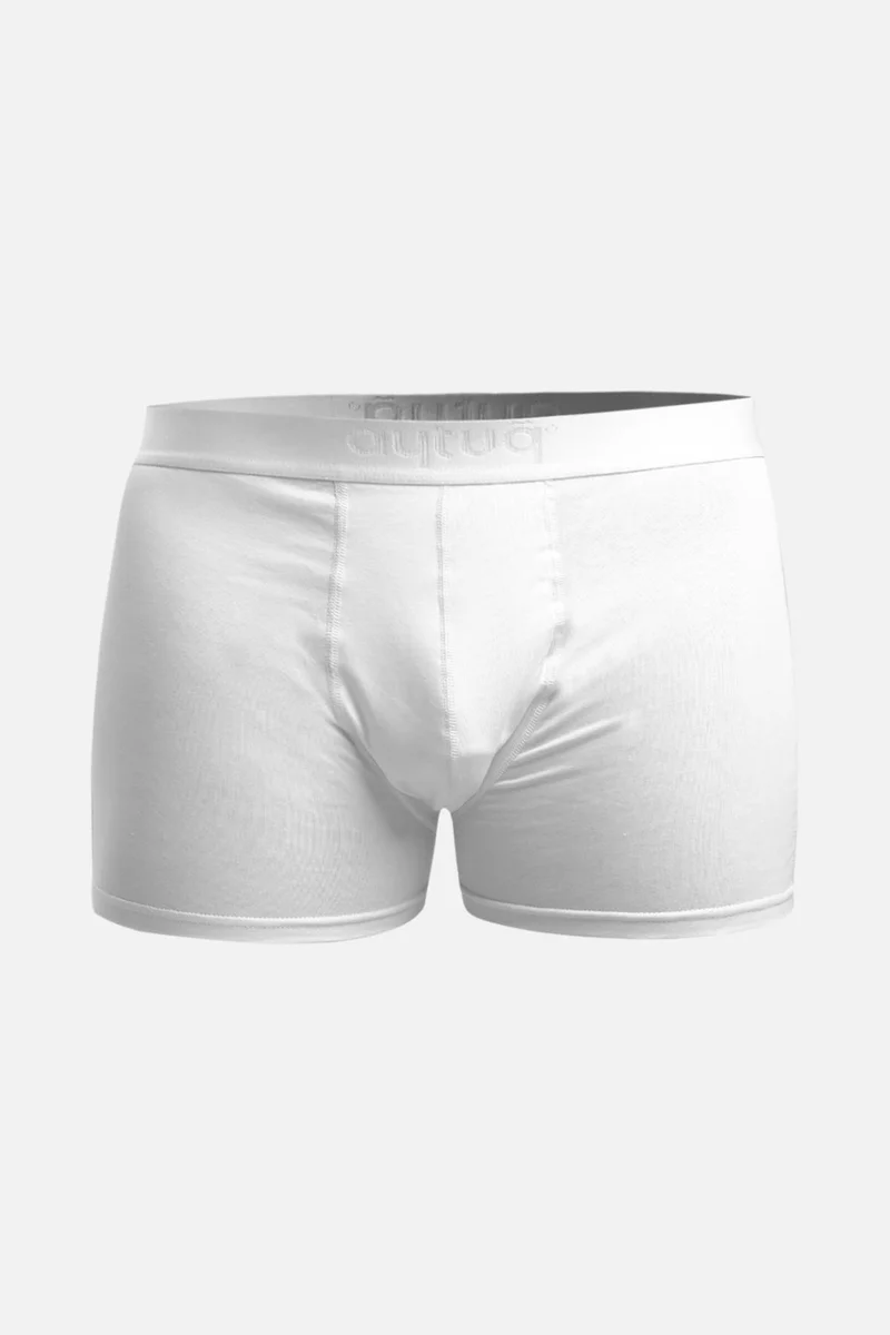 Aytuğ Men's Cotton White 2-Piece Boxer - A-Bxr-B