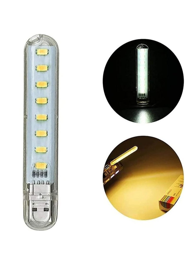 Generic - Mini USB LED Light For Book Lights 8 LEDs SMD For PC Laptops Notebook Mobile Power Charger Reading - Image 1