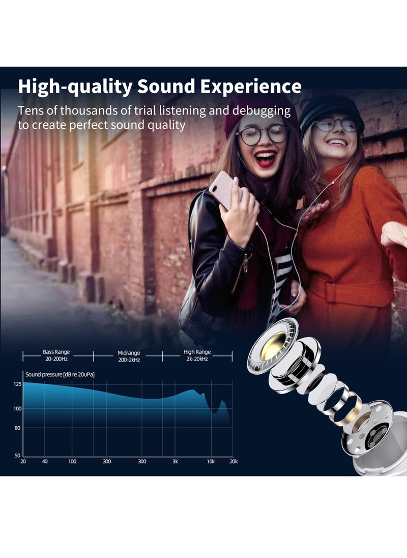 Lightning Wired Earphones for iPhone 7/8 Plus/ X/XR/XS Max/11/12 Pro Max (White)