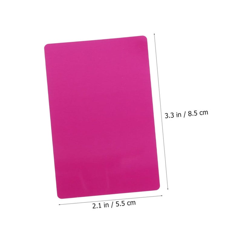 100 Pieces Blank Aluminum Business Cards Bulk Metal DIY Engraved Nameplate - Image 3