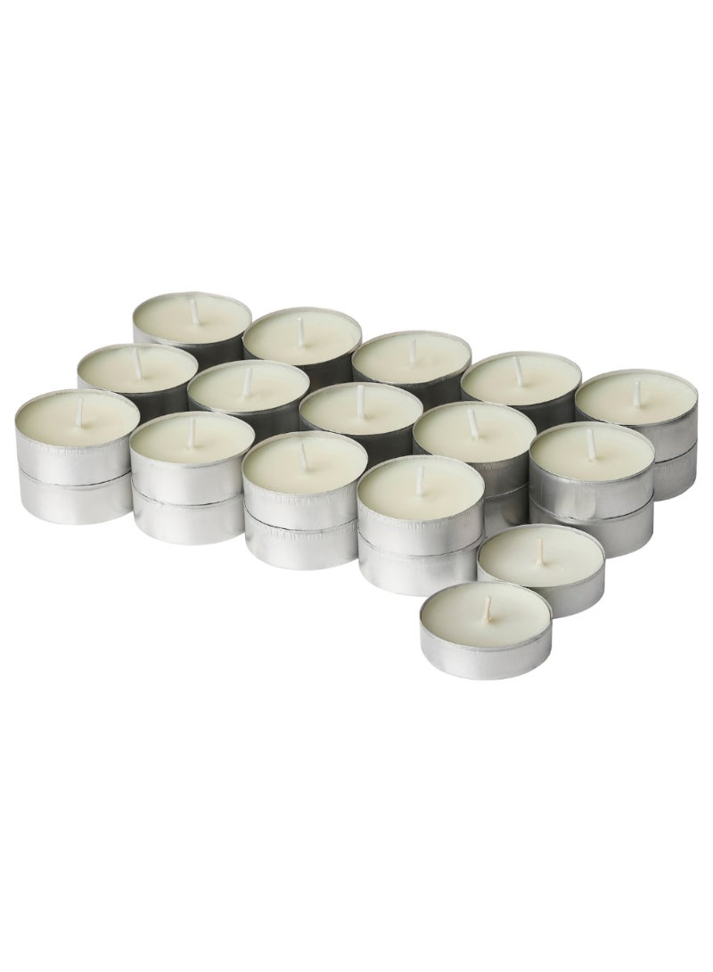 Scented Tealight Dew & Moss/Off-White 3.5 Hr/30 Pack - Image 1