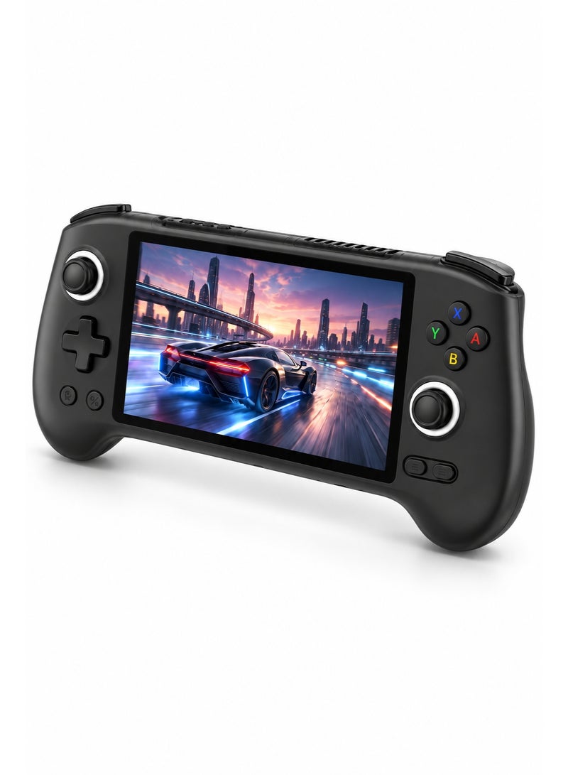 ANBERNIC RG556 Android Handheld Game Console, 5.48-Inch AMOLED 1080P Touch Screen, Unisoc T820, 8GB RAM 128GB Storage, Hall Joysticks & Triggers, Active Cooling, Black - Image 1