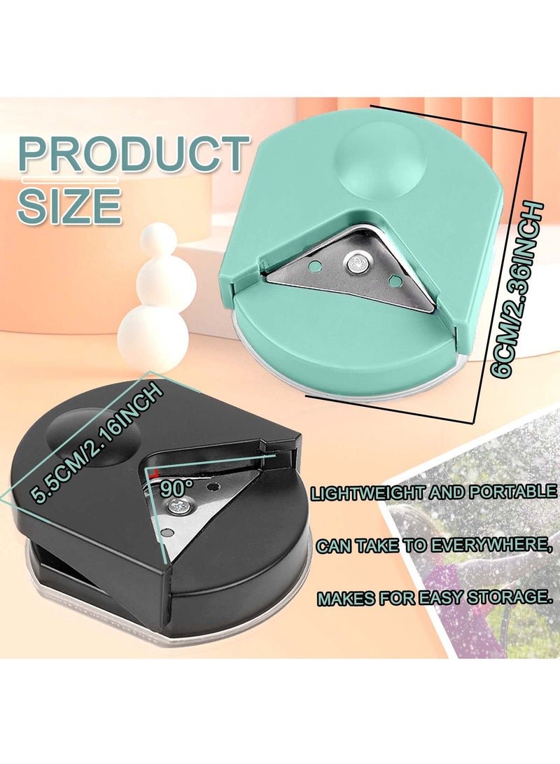 SOLARAE Paper Corner Rounder - R4 4mm Corner Cutter Punch Tool, Laminated Cards, Cardstock, Scrapbooking,Photo Card Making, Paper Cutting DIY Crafts Puncher for Office, School( 4Pcs ) - Image 2