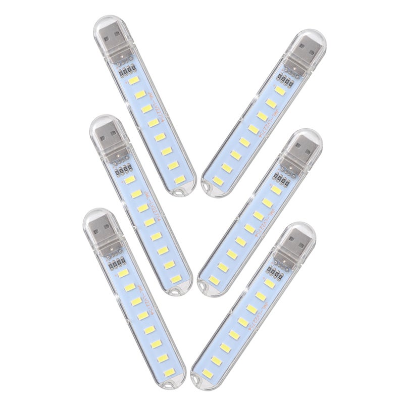12 Pcs USB Night Light Portable Plug-in Lamp for Bedroom Nursery Room - Image 2