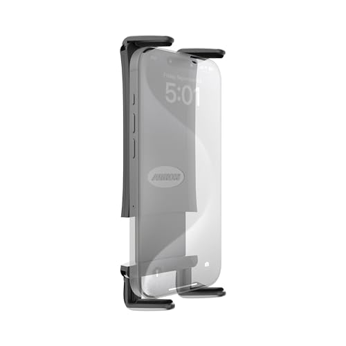 ARKON Mounts SlimGrip Ultra Phone Holder Fits All Phones Small to Midsize Tablets Fits Pedestals with DualT Patterns For iPad iPhone Samsung Google Nokia more - Image 1
