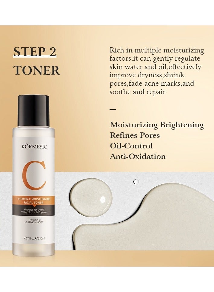 Kormesic تونر فيتامين C بحجم 130 مل - ترطيب وتفتيح البشرة - Image 2