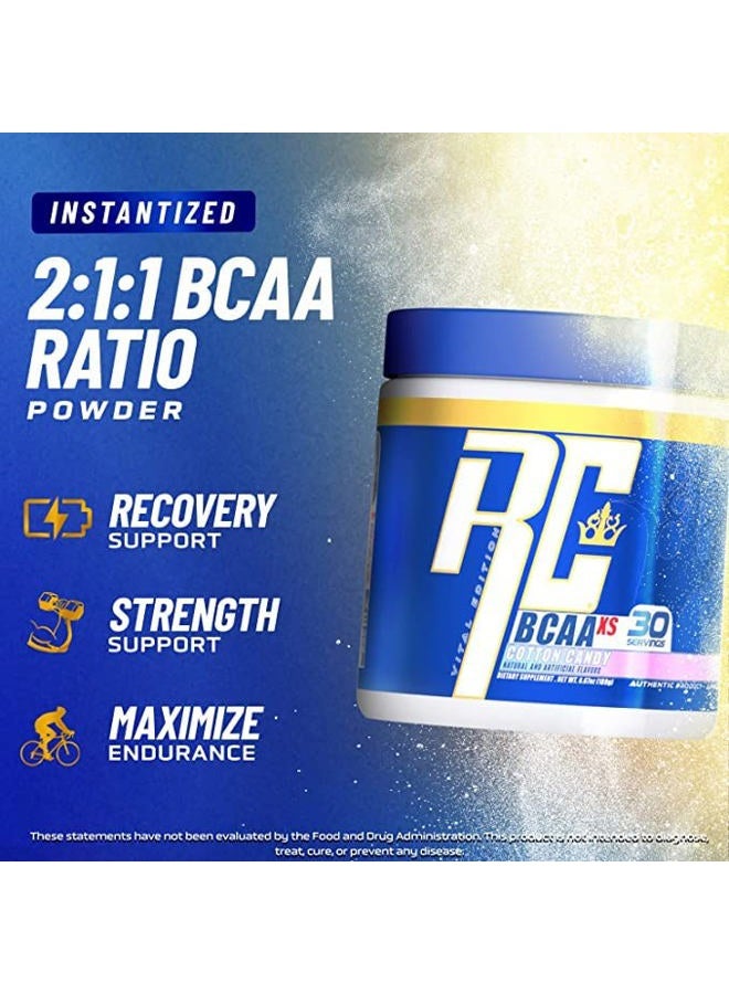 Ronnie Coleman Signature Series Ronnie Coleman's BCAA XS Powder with EAAs, Branched Chain Amino Acids Post Workout Muscle Recovery, Sugar Free Hydration Drink for Women and Men, Guava Nectarine, 30 Servings  - Image 3