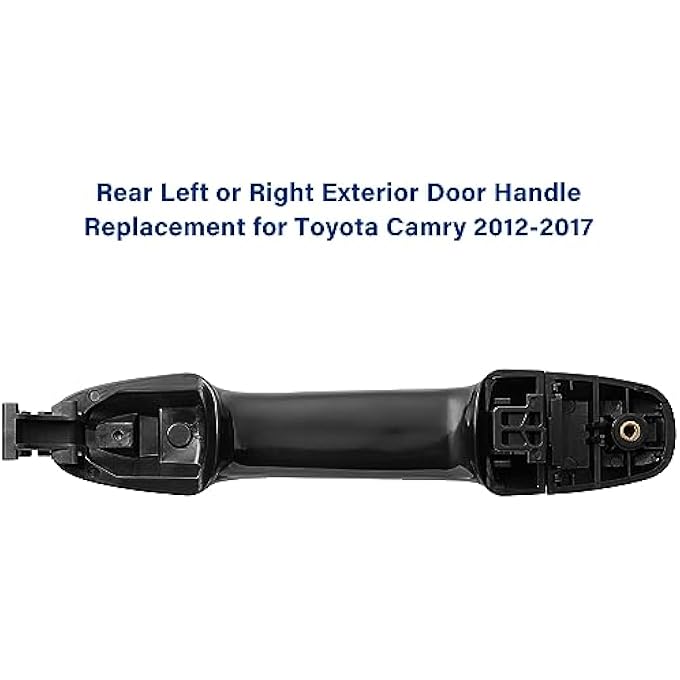 ريحني مقبض الباب الخارجي لتويوتا كامري 2012 2013 2014 2015 2016 2017 للسائق الخلفي الأيسر أو باب الراكب الأيمن أسود - Image 2