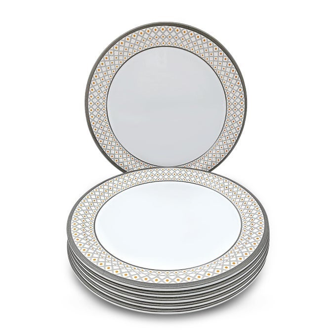 | PURE MELAMINE | SMALL PLATE SET  POZZI 7.5" (06 NOS.) | STAIN FREE, GLAZED FINISH