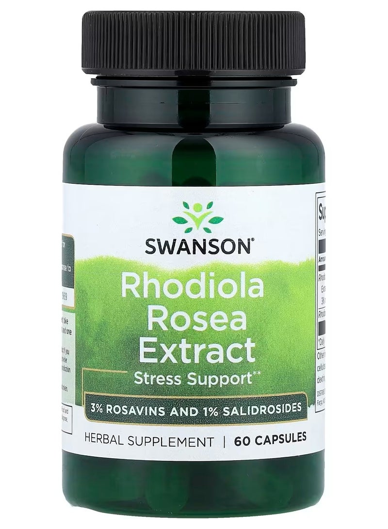 Swanson, Rhodiola Rosea Extract, 60 Capsules
