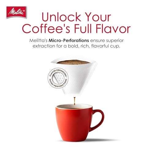 Melitta #4 Cone Coffee Filters, White, 40 Count (Pack Of 12), 480 Total Filters - Fits all 8-12 Cup Cone Coffee Makers and Pour-Overs, Compostable, Tear-Resistant, Made in USA - Image 5