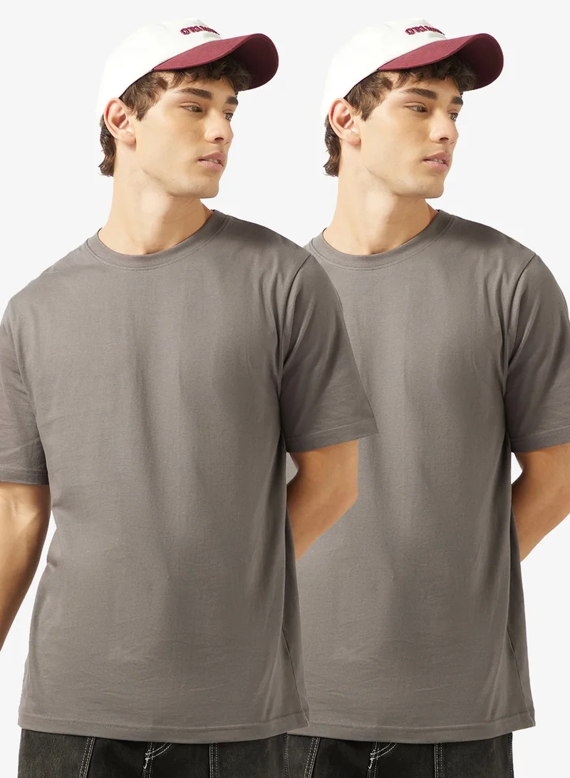 Pack of 2 Regular Fit T-Shirt