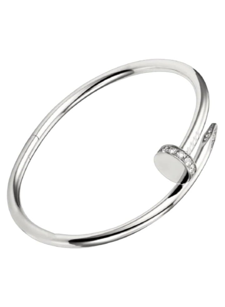 بونكا سوار مسمار كلاسيكي أنيق للنساء فضي من بونكا مقاس (17) - Image 1