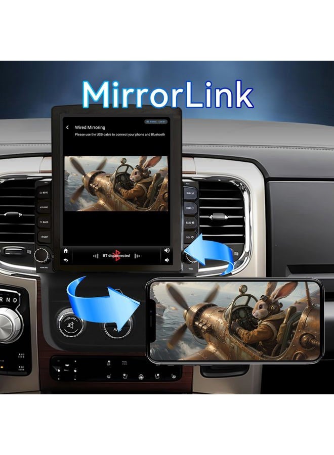 BINIZE Android 13 Car Stereo Compatible with Dodge Ram 1500/2500/3500 Radio 2013 2014 2015 2016 2017 2018,Navigation GPS Touch Screen Radio Head Unit with Wireless CarPlay/Android Auto(Manual AC) - Image 5