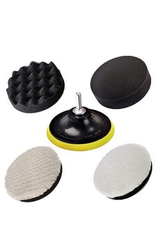 KASTWAVE Polishing Pads, Polishing Sponge Pad Car Polishers Wool Buffers Polishing Pads, Professional Car Polishers Set Kit with M14 Drill Adapter-125mm 5inch  - Image 1