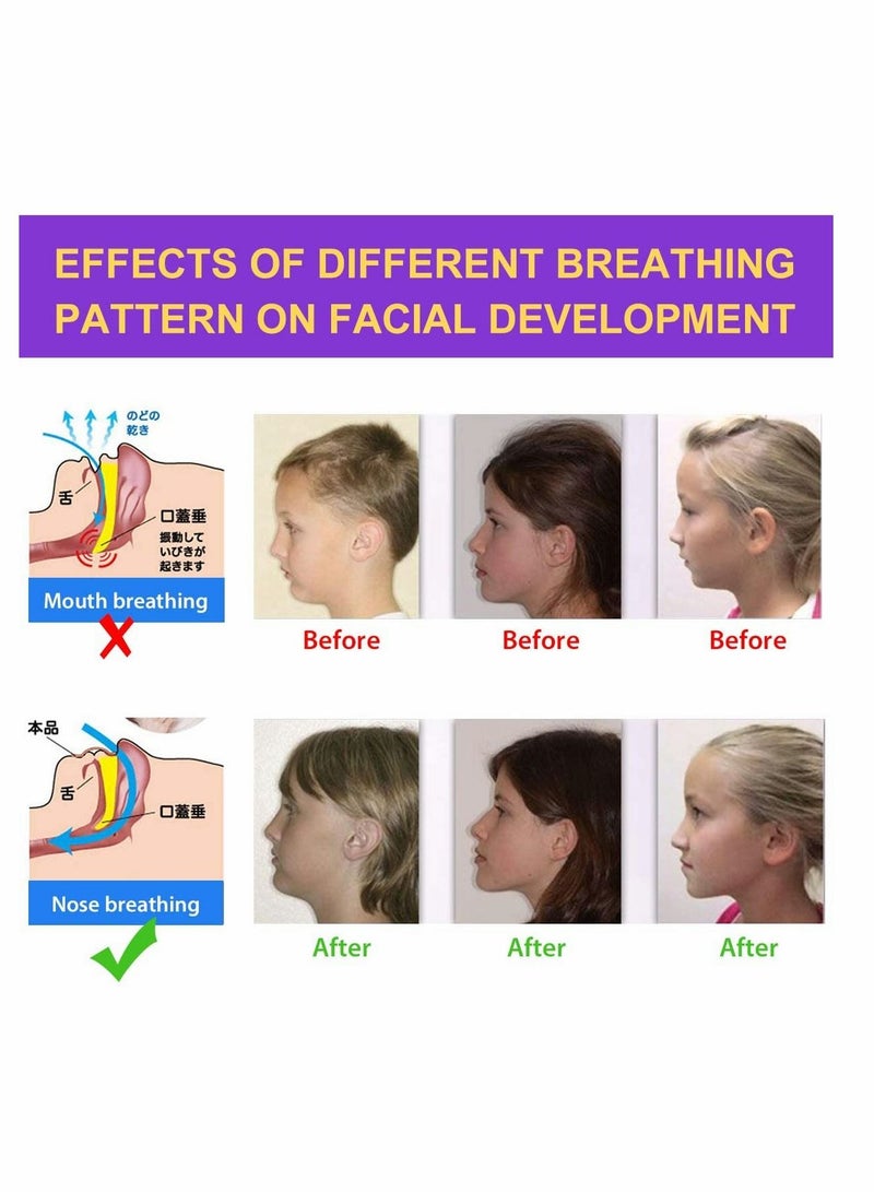 SYOSI شرائط الفم المضادة للشخير، شرائط النوم، شريط الفم اللطيف المتقدم لتخفيف الشخير الفوري، جهاز إيقاف الشخير، جهاز تحسين النوم الليلي، تنفس أقل بالفم، 60 عبوة - Image 3