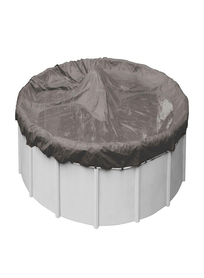 Robelle 12 ft Extra Heavy Duty Magnesium Winter Pool Cover for Above Ground Pools, 4 ft Overlap (16 ft Cover Size), Solid 10 x 10 Scrim, 2.91 oz/yd2, 12-Year Warranty, Style: 5912-4A - Image 1