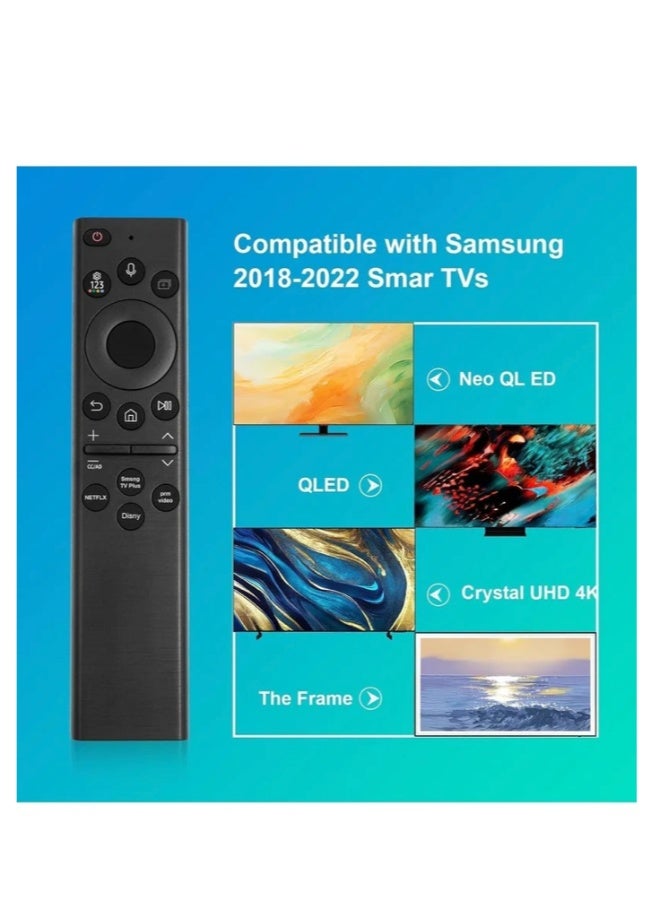 Remote Controls Voice Remote Control Replacement for Samsung Smart TV (No Solar), Compatible with Most 2018 to 2022 Smasung Crystal UHD QLED The Frame QLED 4K 8K Smart TVs(BN59-01385A/BN59-01385B) - Image 3