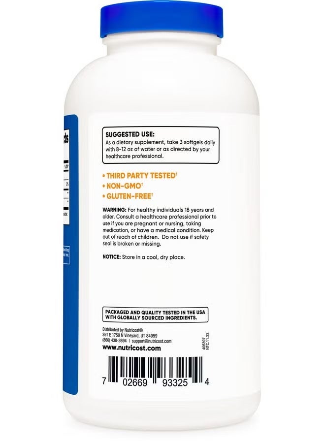 Nutricost, CLA, 240 Softgels (800 mg per Softgel) - Image 4
