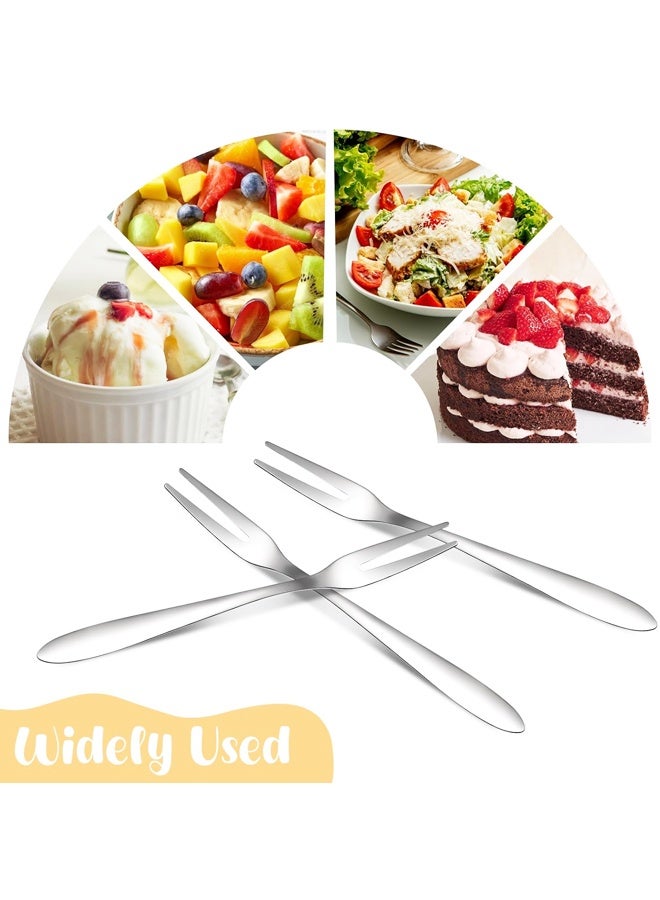 8 Pcs Mini Forks Appetizer Forks Small Fruit Fork for Appetizers Pastry Dessert Metal Forks - Image 5