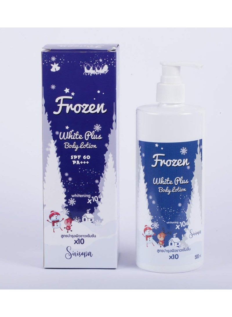 Frozen Collagen Frozen White Plus Body Lotion SPF 60 PA+++ – Whitening x10 Intensive Brightening & UV Protection – Long-Lasting Hydration – 200ml - Image 1