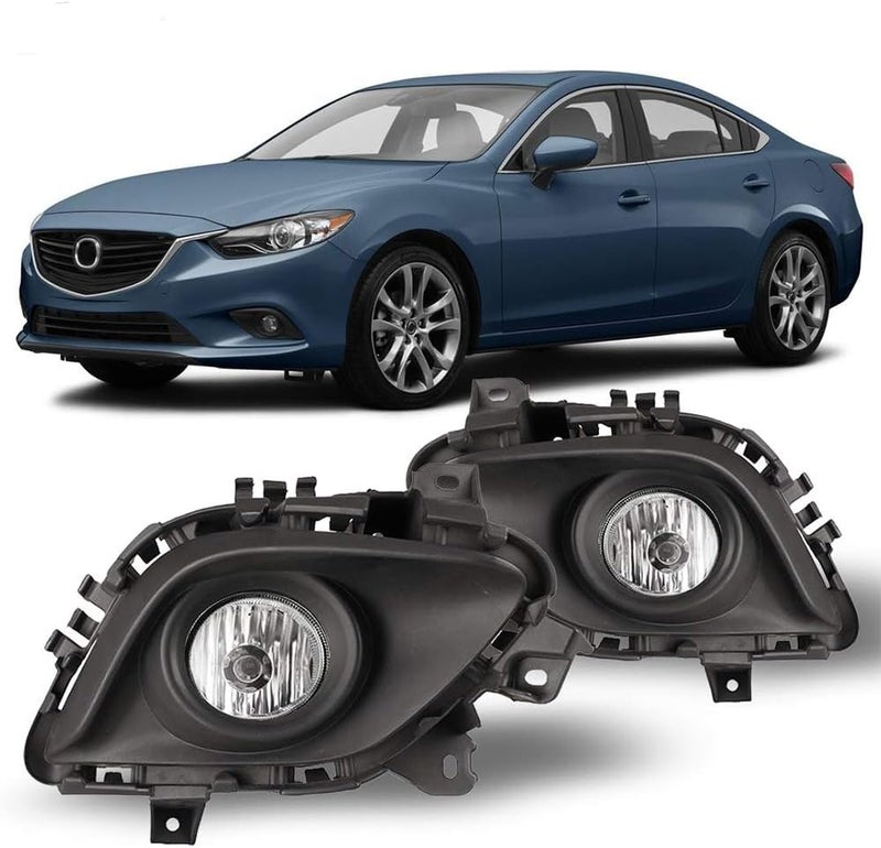 Winjet Fog Lights Kit for 2014-2016 Mazda 6 with Switch and Wiring - Image 1