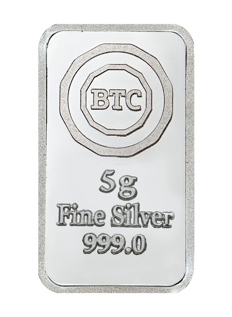 BTC 5g Silver Ingot - Taj Nefru - Image 3