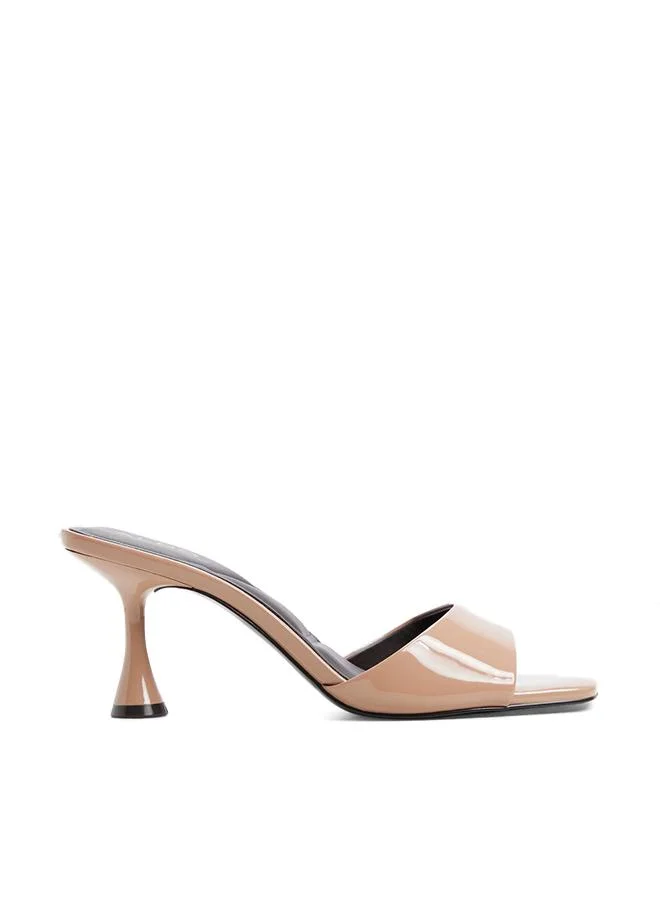 Alathia Ladies Beige Heeled Sandals
