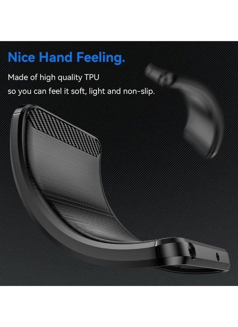 General Case Compatible with Honor 400 Lite 5G, Soft TPU Carbon Fibre Textured Scratch and Shock Resistant Phone Case Slim Drop Resistant Rugged Bumper Cover  - Image 5