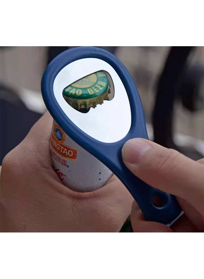 واي جيه 3 فتاحات الزجاجات المسطحة المصنوعة من الفولاذ المقاوم للصدأ ذات الخدمة الشاقة، فاتحة الزجاجات الصلبة سهلة الاستخدام، حمراء، - Image 4