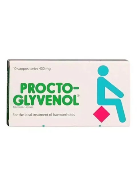 PROCTO-GLYVENOL, 400MG, 10 SUPPO
