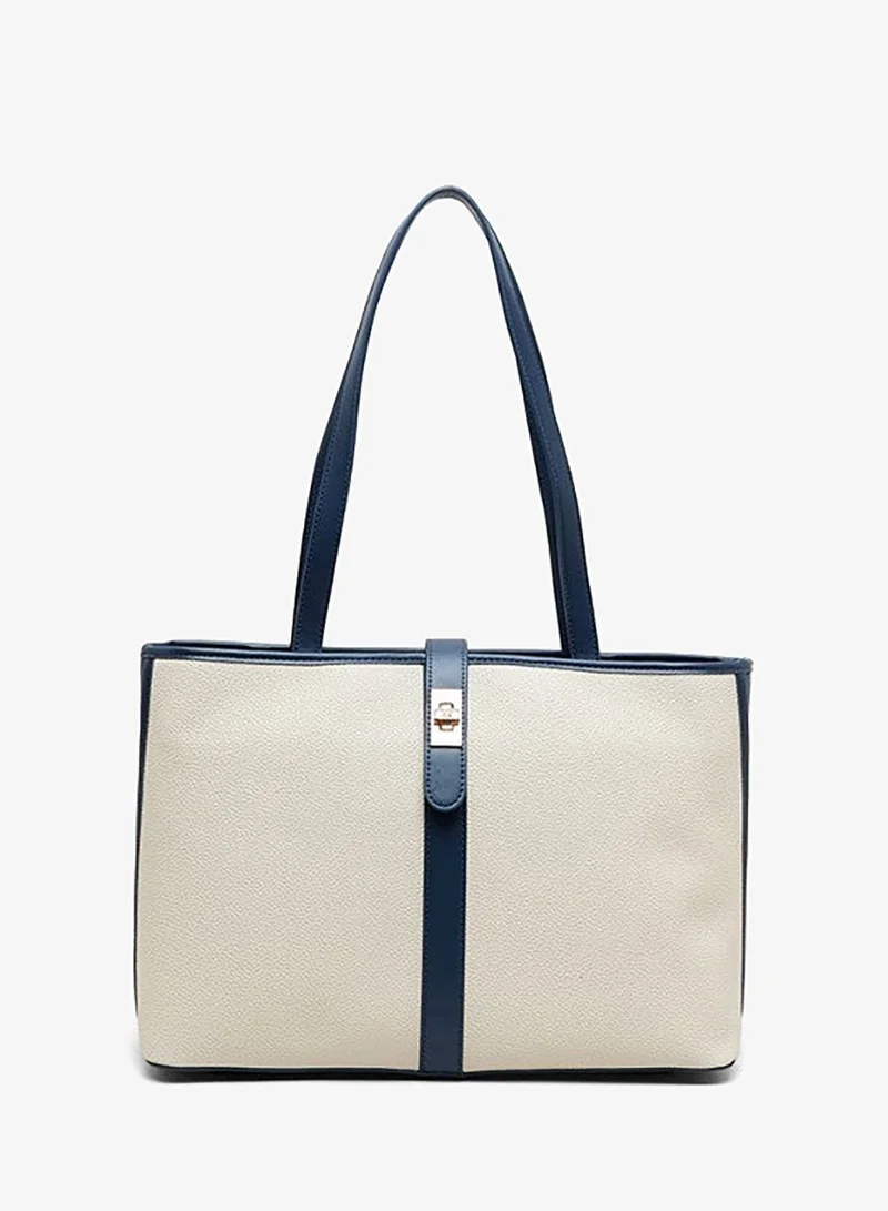 ANNE KLEIN Anne Klein Contrast Detail Pu Tote Bag