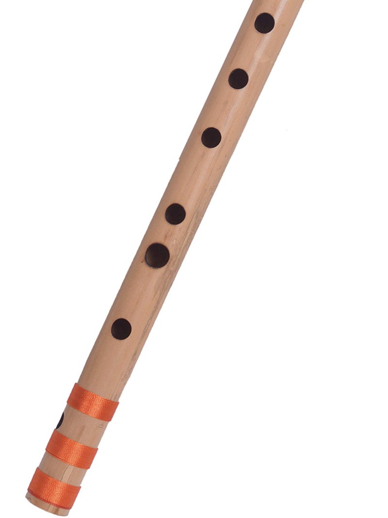 Foora Musical Professional C Scale 8 Hole Bamboo Flute Bansuri with Re-sham Thread Hand Made Bamboo Flute Size 48 cm Beginners/Musician (Export in U.S.A, Canada, Mexico) (Natural) - Image 4