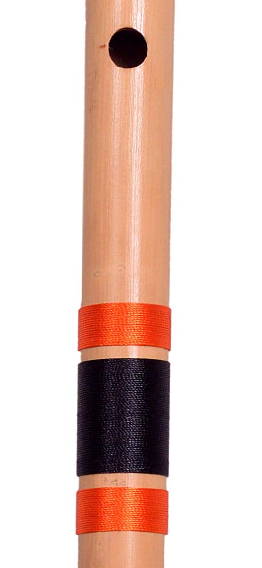 Foora Musical Professional C Scale 8 Hole Bamboo Flute Bansuri with Re-sham Thread Hand Made Bamboo Flute Size 48 cm Beginners/Musician (Export in U.S.A, Canada, Mexico) (Natural) - Image 3