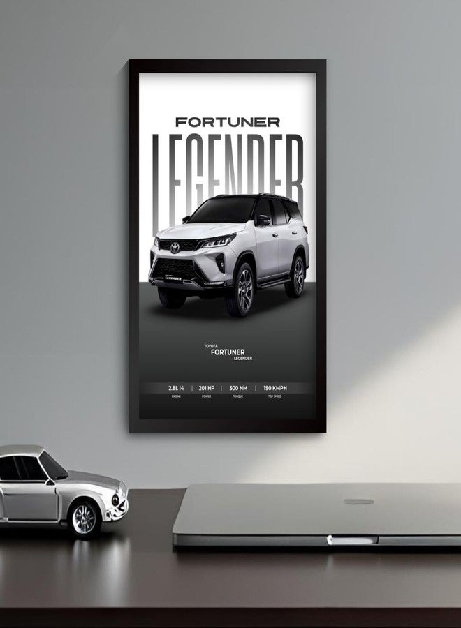 Funk You Store Fortuner Poster | Framed Fortuner Legender A4 Sized (31 x 23 cm) | Toyota SUV Frames for Wall, Gift for Boys | Toyota Legender Car Frames for Wall, Bedroom, Hostel, Study Room, Dorm, Study Table (F_150) - Image 2