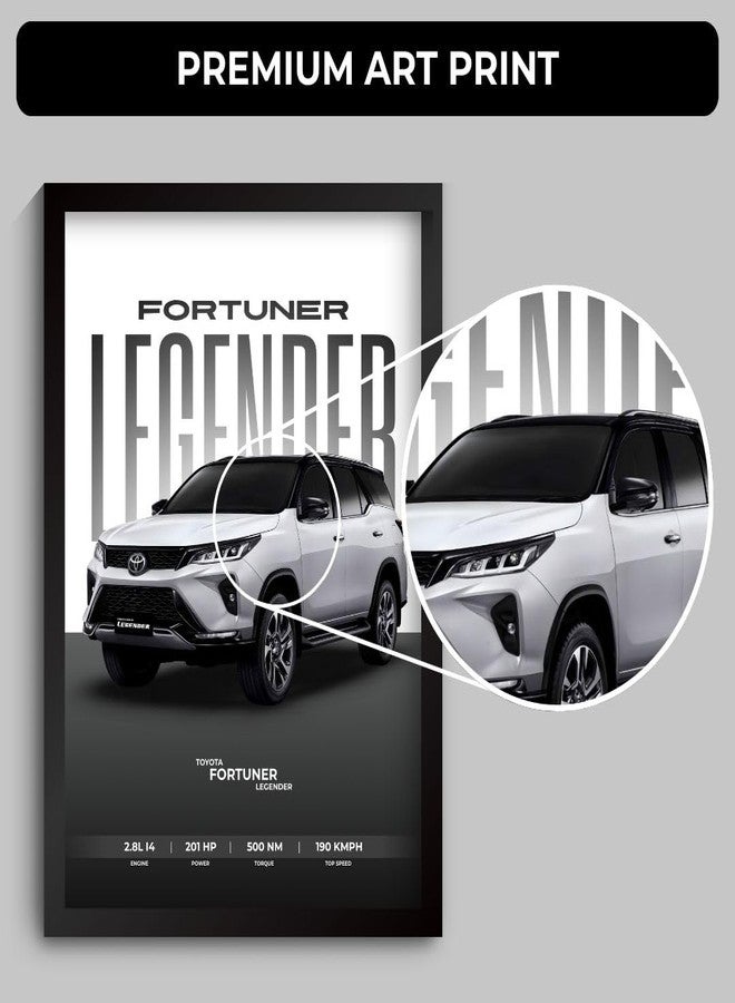 Funk You Store Fortuner Poster | Framed Fortuner Legender A4 Sized (31 x 23 cm) | Toyota SUV Frames for Wall, Gift for Boys | Toyota Legender Car Frames for Wall, Bedroom, Hostel, Study Room, Dorm, Study Table (F_150) - Image 5